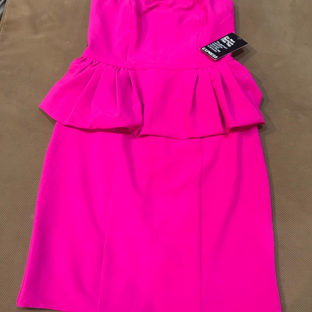 Express Peplum pink dress